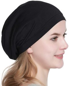 8. Satin Lined Sleep Cap