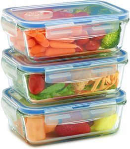 10. Glass Meal Prep Containers for Food Storage and Prep