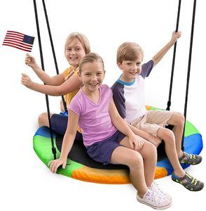 10. Juegoal 40 Inch Saucer Tree Swing