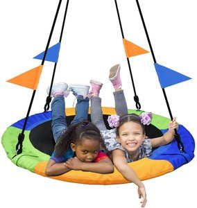4. PACEARTH 40 Inch Saucer Tree Swing