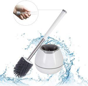 6. BOOMJOY Toilet Brush and Holder Set