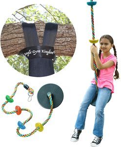6. Jungle Gym Kingdom Tree Swing -Snap Hook and 4 Feet Strap
