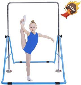 6. Safly Fun Gymnastics Bar, Height Adjustable