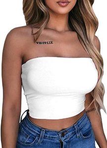 #8. LAGSHIAN Sexy Women's Sleeveless Crop Top