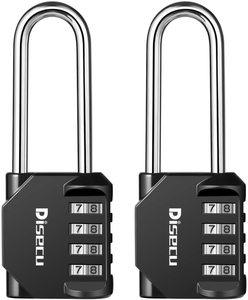 9. Disecu 4 Digit Combination Lock (Pack of 2)