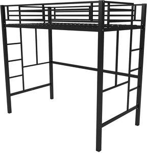 #9. You’re Zone Blue Metal Loft Twin Bed…