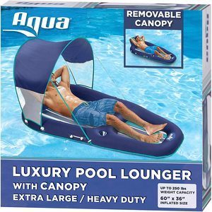 1. Aqua Oversized Deluxe Pool Lounger 