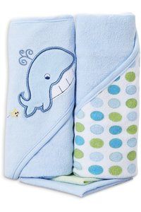 #7 Spasilk Hooded Terry Bath Towel with Washcloths