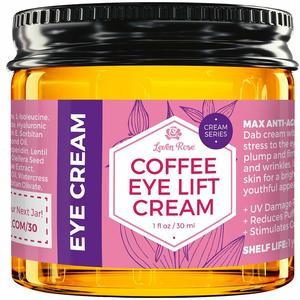 7. Leven Rose 100% Natural Coffee Eye Lift Cream