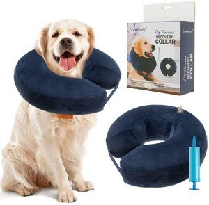 7. SCENEREAL Inflatable Recovery Collar for Dogs & Cats