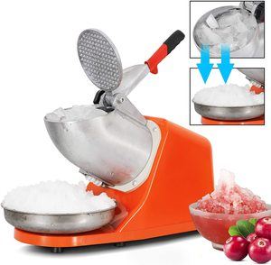 #7ZENY Electric Ice Shaver 300W 2000r Blade Shaved Ice Snow 