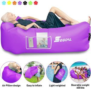 8. Inflatable Lounger Air Sofa with Pillow