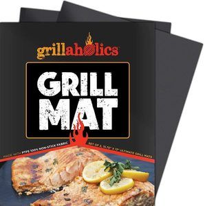 #9 Grillaholics Grill Mat - Set of 2 Heavy Duty BBQ Grill Mats 