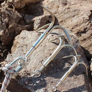 2. Grappling Hook Grapnel Hook, 3-Claw Stainless Steel