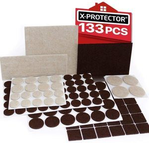2. X-PROTECTOR Premium Two Colors Pack Furniture Pads 133 Piece