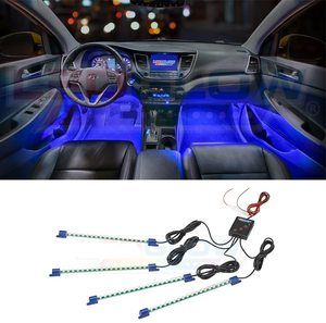 8. LEDGlow Blue LED Interior Footwell Underdash 