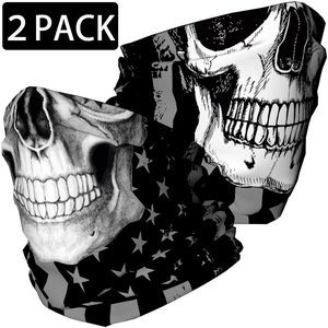9. Skull Face Mask Bandana, Motorcycle Face Mask 