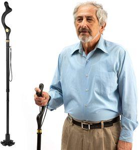 1. Walking Cane for Men and Women, 10 Adjustable Heights