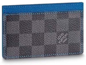 #10. Louis Vuitton Damier Graphite Bleu Card Holder N64029