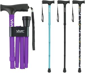 2. Vive Foldable Walking Cane for Men, Women