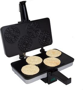 3. CucinaPro Mini Italian Pizzelle Waffle Maker Iron