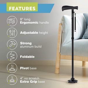 3. HONEYBULL Walking Cane for Men & Women