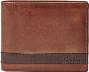 #3. Men's Quinn Leather Fossil Wallet 