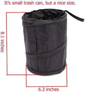 3. UTSAUTO Portable Car Trash Can Garbage Bin