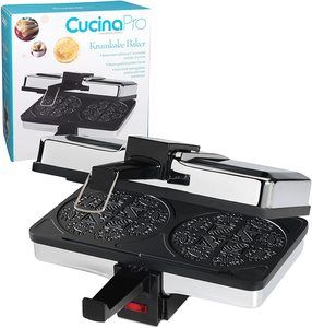 4. Krumkake Baker By Cucina Pro - 100% Non Stick