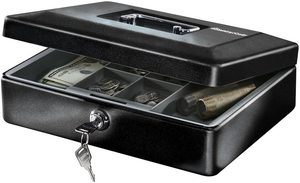 4. SentrySafe CB-12 Cash Box with Money Tray and Key Lock
