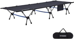 5. FUNDANGO Heavy Duty Folding Camping Cot Bed