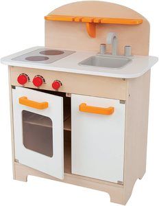 6. Hape Fully Equipped Wooden Pretend Play Kitchen Set