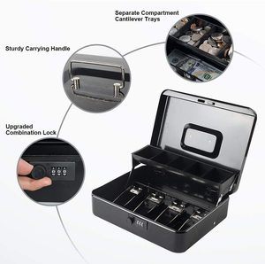 6. KYODOLED Large Cash Box with Combination Lock