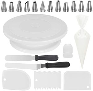 7. Kootek All-In-One Cake Decorating Kit Supplies, White