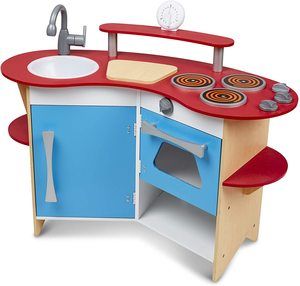 7. Melissa & Doug Cook's Corner Wooden Kitchen