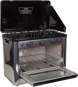 7. Stansport Propane Outdoor Camp Oven and 2 Burner Range