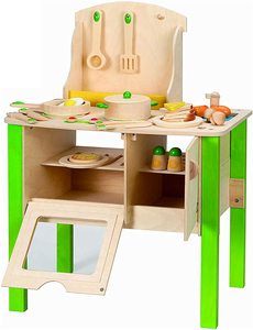 8. Hape My Creative Cookery Club Kid's Wooden Play Kitchen