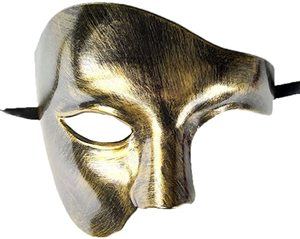 9. Coolwife Masquerade Mask, One Eyed Half Face Costume