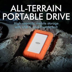 9. LaCie Rugged Thunderbolt USB-C 5TB External Hard Drive