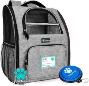 #1. PetAmi Deluxe Pet Carrier Backpack