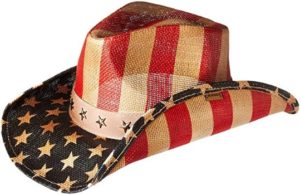 #10 Peter Grimm SUNWEAR USA Cowboy Straw HAT Western