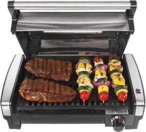 #2. Hamilton Beach Electric Indoor Searing Grill