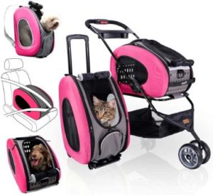 #2. ibiyaya 5-in-1 Pet Stroller