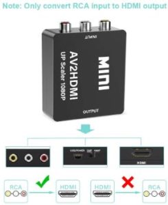 #3 KLKE RCA to HDMI Converter 1080P Video Audio 