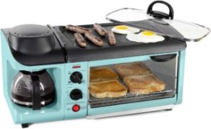 #3. Nostalgia Retro 3-in-1 Electric Breakfast Station