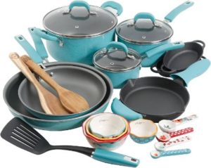 #3. The Pioneer Woman Vintage Speckle Cookware [24 Piece]