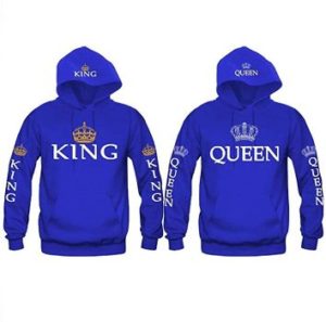 #4 Durcoo Couple King and Queen Hoodies Pullover 