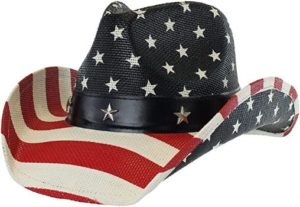 #4 Men's Western Style Shapeable American Flag