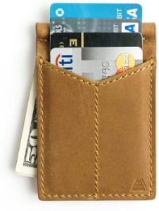 4. Andar Mens Leather Money Clip, Front Pocket Minimalist Card Holder