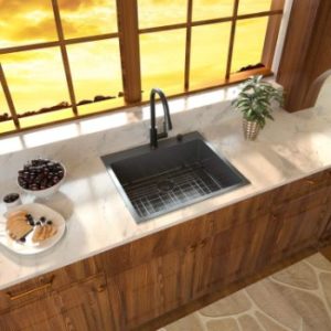 #4. Sarlai 33 Inch Drop In - Topmount Kitchen Sink Stainless Steel